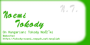 noemi tokody business card